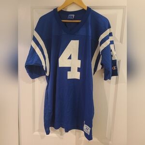 VINTAGE Jim Harbaugh Indianapolis Colts Jersey Sz 44 Michigan Wolverines U of M